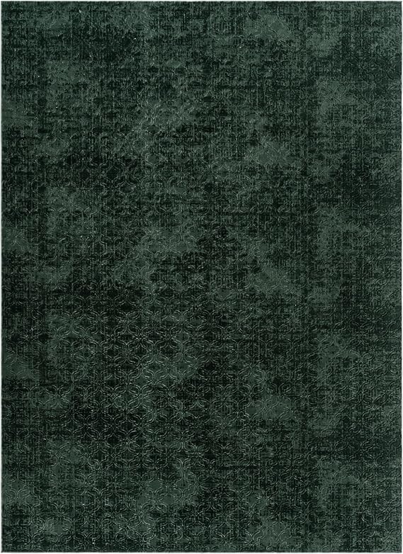 Gertmenian Indoor Transitional Area Rug - 4x6 Medium, Non-Shedding, Ideal for High Traffic in Living Room, Bedroom, Entryway - Geometric, Dk. Green, 26860