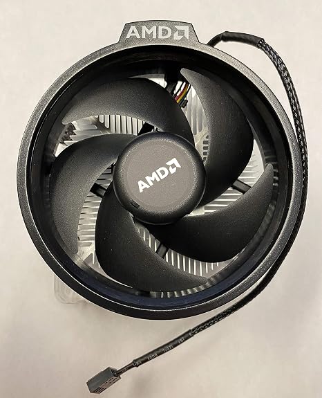 AMD Wraith Spire Socket AM4 4-Pin Connector CPU Cooler Aluminum Heatsink & 3.81-Inch Fan