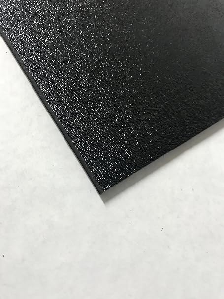 ABS Black Plastic Sheet 1/4" x 24" x 48 Textured 1 Side Vacuum Forming