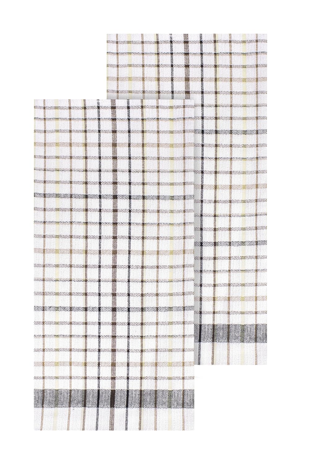 Ritz Wonder Towels, 30" x 20", 100% Cotton Kitchen Towels, Highly Absorbent, Large Size, Finely Woven, Lint Free, Streak Free Cleaning, Easy Care Towel Set, 2-Pack, Black