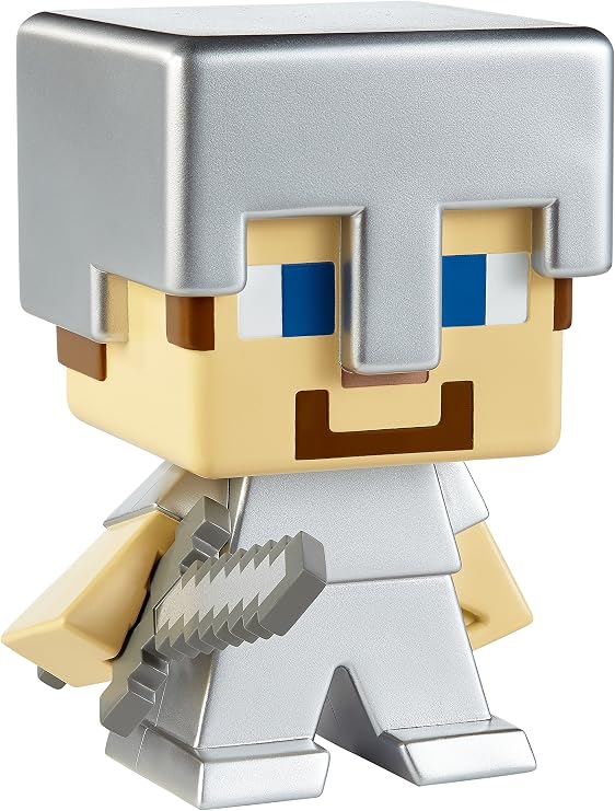 Mega Minecraft Steve (in Iron Armor) Figure