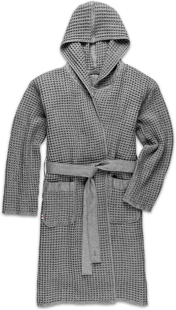 ONSEN Supima Waffle Bath Robe Luxury Cotton Robe for Women & Men, Lightweight Spa Robe, Quick Dry, Soft & Absorbent