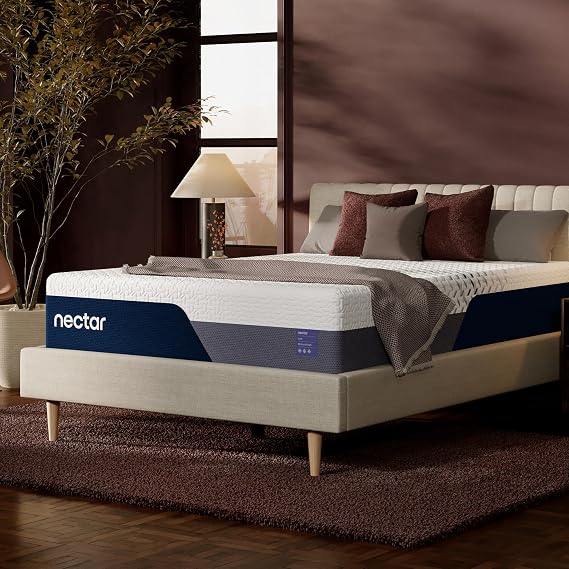 Nectar Luxe 14 Memory Foam Mattress, Twin XL, Medium Feel, 1-Year Trial