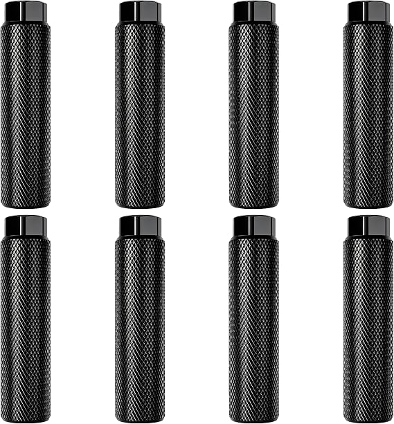 4 Pairs Aluminum Alloy Bike Pegs for Mountain Bike Cycling Rear Stunt Pegs Fit 3/8 inch Axles