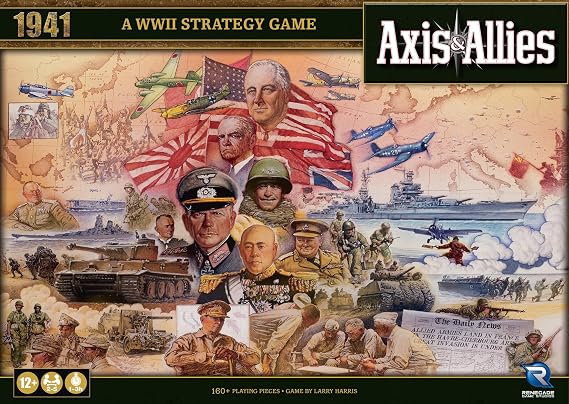 Renegade Game Studios Axis & Allies: 1941 - A WWII Strategy Board Game Renegade Game Studios Epic War Game Set in 1941 Struggle for Supremacy Ages 12+ 2-5 Players 1-3 Hour Playing Time