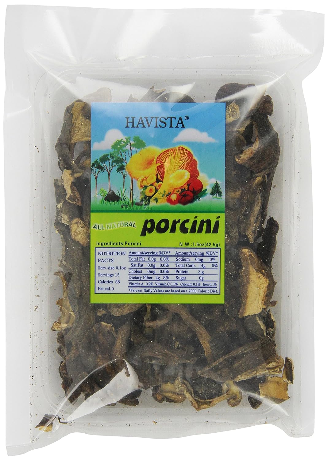 Havista Dried Mushrooms, Porcini, 1.5-ounce