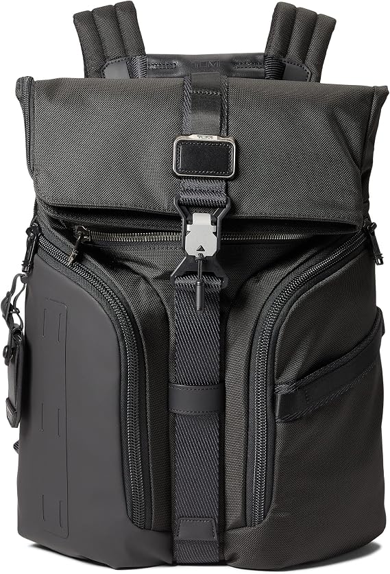 TUMI Alpha Bravo Logistics Flip Top Backpack Black One Size