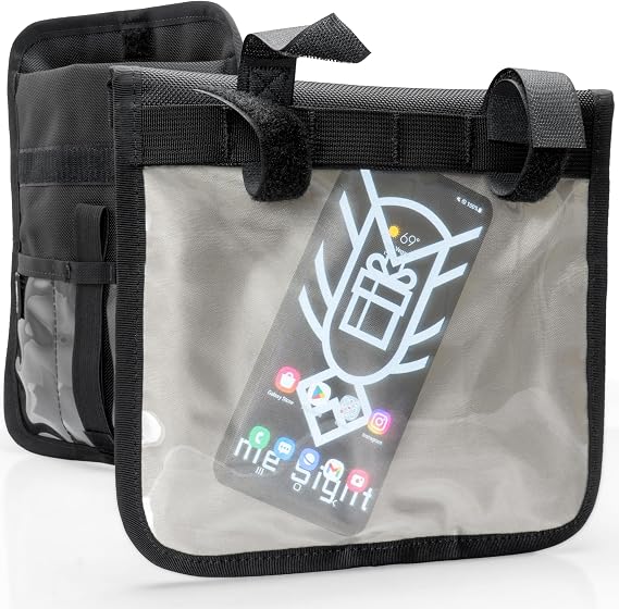 Xtreme Sight Line ~ Window Faraday Bag for Phones and Other Small Electronics ~ Crystal Series ~ Data Security for Executive Travel ~ TrackingHacking Defense ~ Black