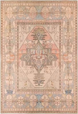 Jaipur Living, Machine Washable 9x12 Large Area Rug, Boho MulticolorTanTaupe Living Room Rug