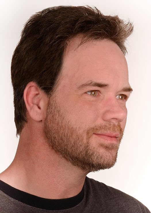 The Younger Looking Beard Light Brown Beard and Mustache Darkener. Non Allergenic. 1 Minute Brush On