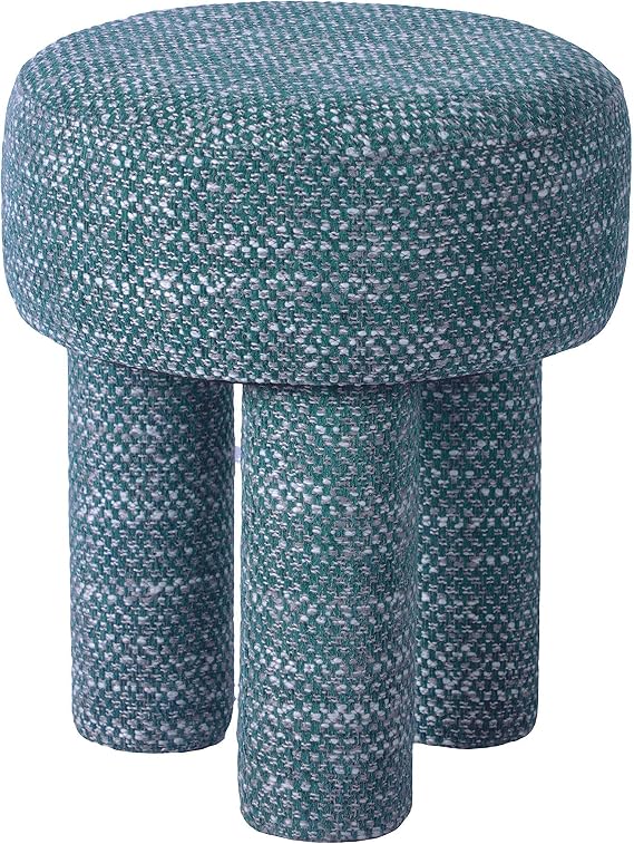 Tov Furniture Claire Teal Green Knubby Stool