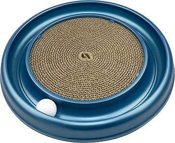 Coastal Pet Turbo Scratcher Cat Toy - Cardboard Cat Scratcher Pad with Cat Toy Ball Track and Catnip 1 Pack