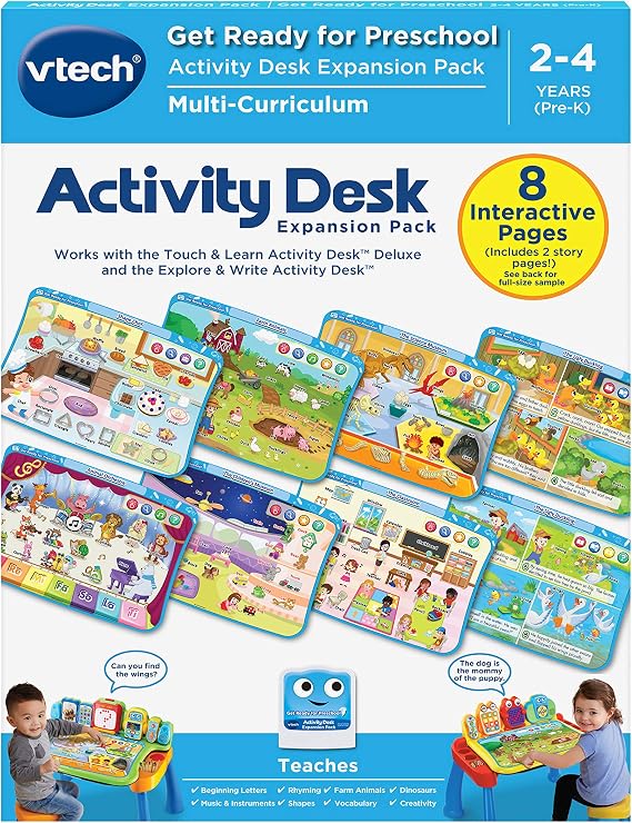 VTech Touch and Learn Activity Desk Deluxe Expansion Pack for Preschoolers