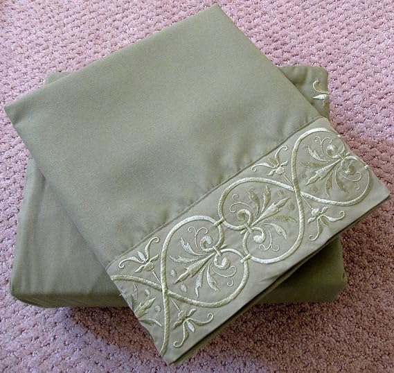 Ultimate Luxury Bellingham Microfiber Embroidered Sheet Set