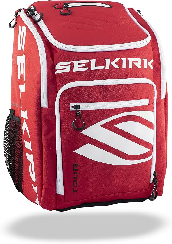 Selkirk Sport Tour Backpack | Pickleball Bag | Holds 2 Paddles | Red