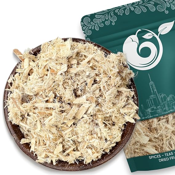 NY Spice Shop Slippery Elm Bark For Elm Bark Tea - Fibrous Texture Slippery Elm Cut and Sifted - Raw Ulmus Rubra From Elm Trees (2 Ounce)
