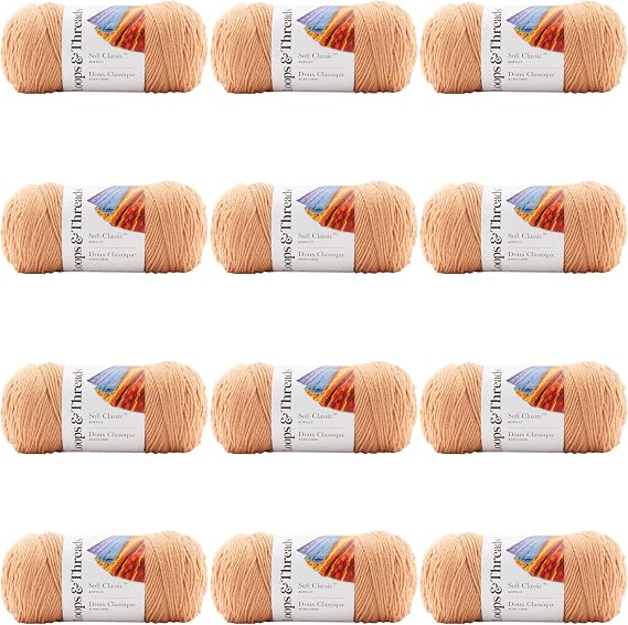 MICHAELS Bulk 12 Pack: Soft ClassicTM Solid Yarn by Loops & Threads