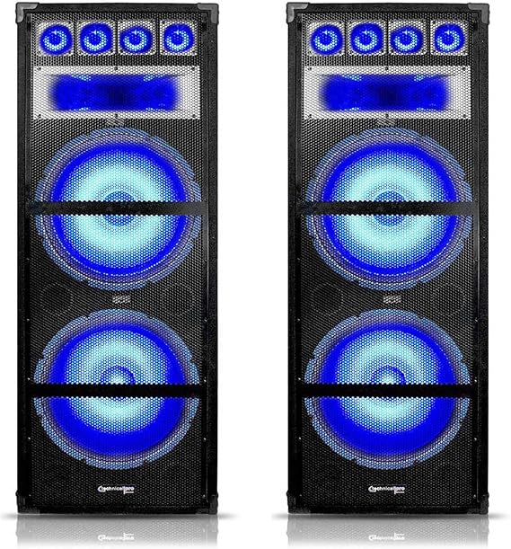 Audiosavings Bundle (2) Technical Pro VRTX215LED Dual 15" 7-Way 3600W Passive Speaker Cabinets W/LED (Items 2)