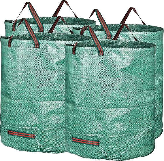 GardenMate 4-Pack 72 Gallons Reusable Garden Waste Bags (H30, D26 inches) - Yard Waste Bags