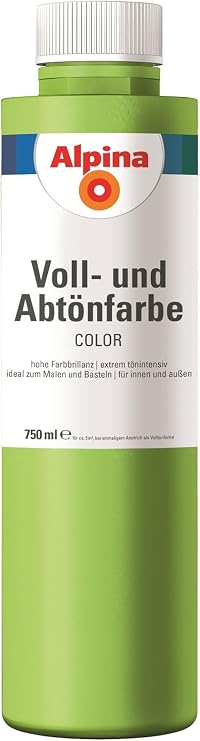 Alpina Alpina Colour Full and Tinting Wall Paint Power Green 750 ml