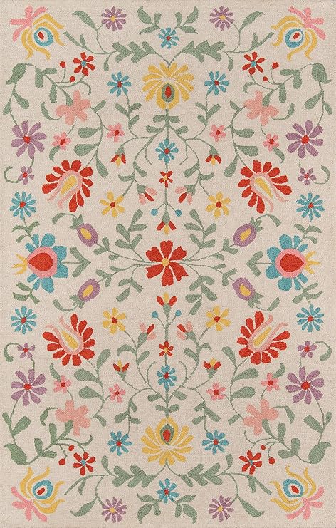 Momeni NEWPONP-20IVY2030 Newport Area Rug, 2' X 3', Ivory