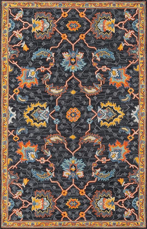 Momeni Ibiza Wool Area Rug, 2' X 3', Charcoal